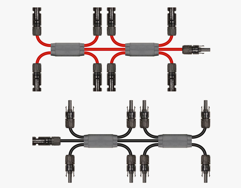 PV Cable tree-Parallel Splitters at four sides